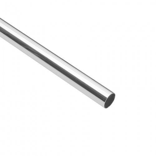 Tubo redondo para clóset,1.2 m, acero cromado, Hermex 45895 TR-512