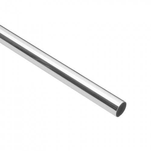 Tubo redondo para clóset, 1.8 m, acero cromado, Hermex 45893 TR-518