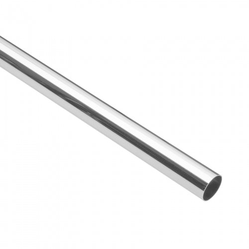 Tubo redondo para clóset, 2.4 m, acero cromado, Hermex 45892 TR-524