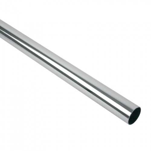 Tubo redondo para clóset, 3.0 m, acero cromado, Hermex 48974 TR-530