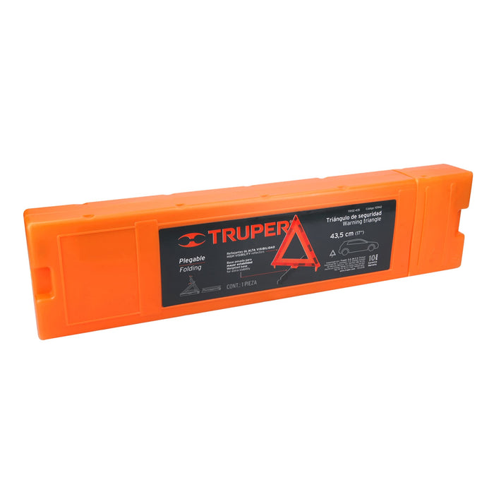 Triángulo de seguridad de 44 cm de alto con estuche plástico 10942 TRISE-435