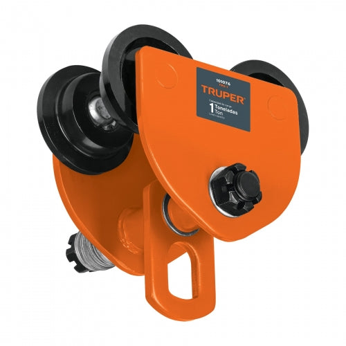 Trole de carga 1 ton para vigas IPS e IPR, ajustable, Truper 101076 TRO-1