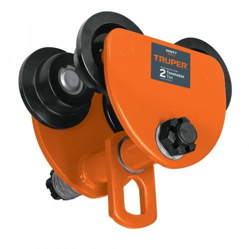 Trole de carga 2 ton para vigas IPS e IPR, ajustable, Truper 101077 TRO-2