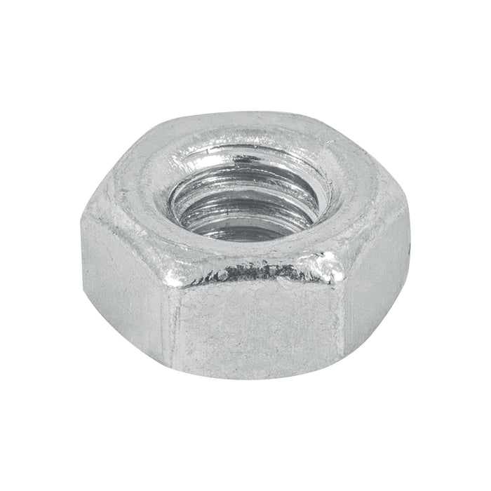 Blíster con 25 tuercas 1/4' hex de acero galvanizado, Fiero Código: 40755