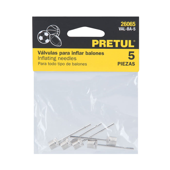 Bolsa con 5 válvulas para inflar balones, Pretul 26065 VAL-BA-5