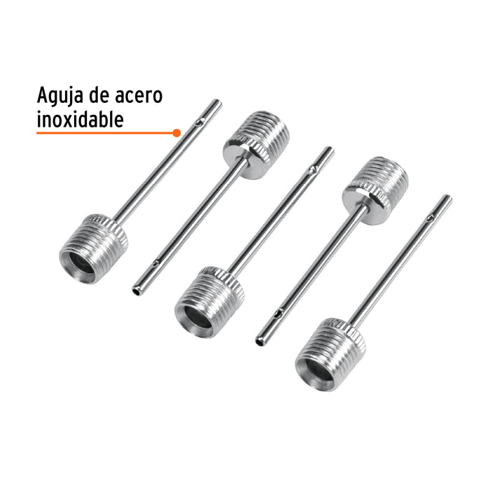 Bolsa con 5 válvulas para inflar balones, Pretul 26065 VAL-BA-5