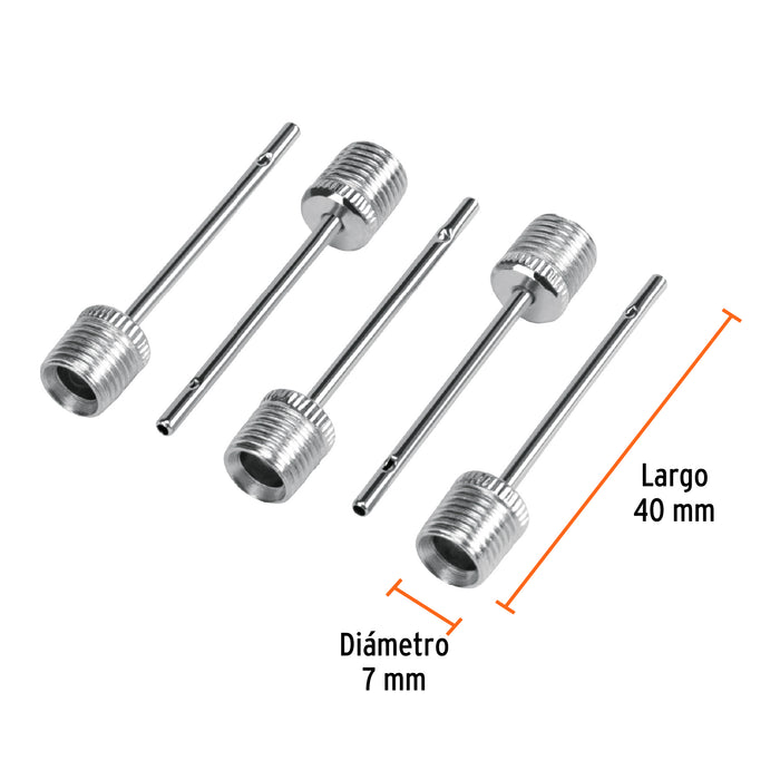 Bolsa con 5 válvulas para inflar balones, Pretul 26065 VAL-BA-5