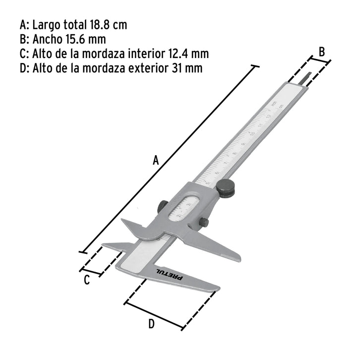 Vernier de 5', Pretul 21454 VER-6P