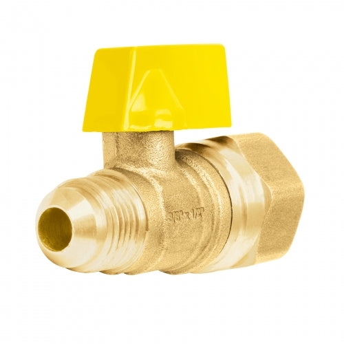 Válvula de control de latón para gas, 3/8' x 1/2', Foset 49115 VG-554