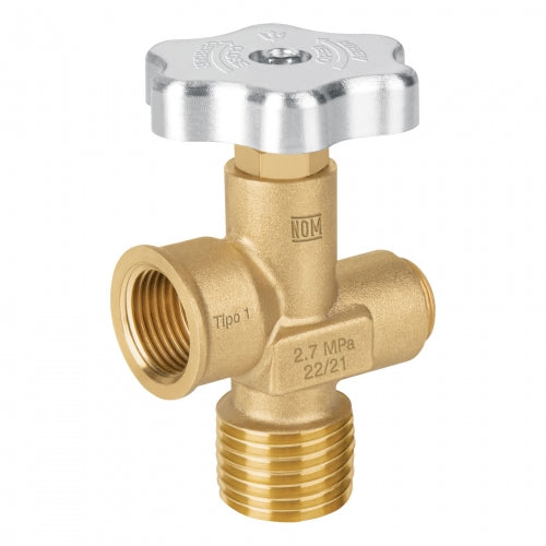 Válvula para cilindros de gas LP hasta 45 kg, Foset 47651 VGC-560