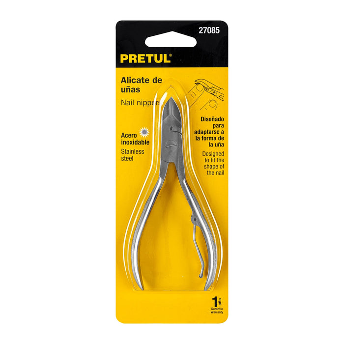 Alicate 5' de acero inoxidable para uñas, Pretul 27085