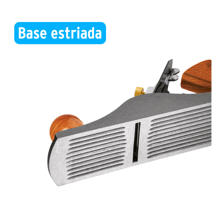 Cepillo para carpintero #4 base estriada, Truper 12009 4C