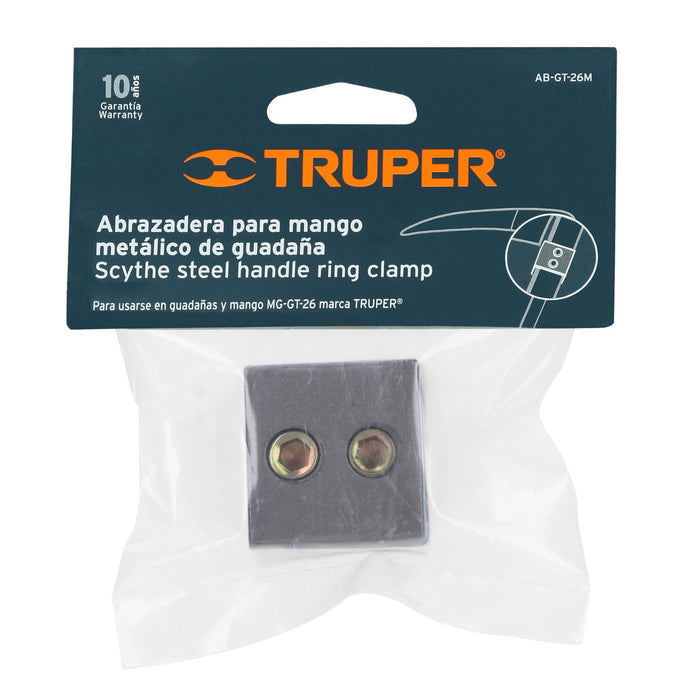 Abrazadera para mango de madera para guadaña, Truper 10434 AB-GT-26