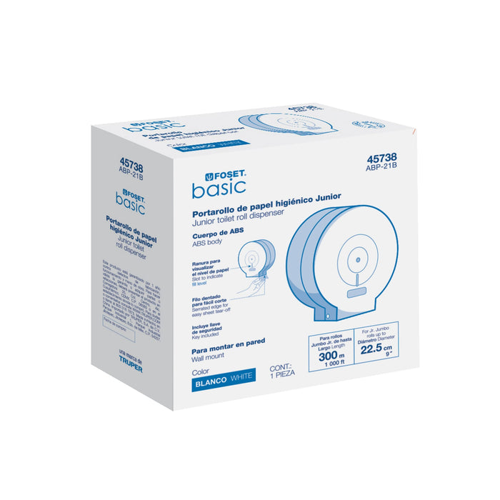 Portarollo junior de ABS, blanco, Foset Basic 45738