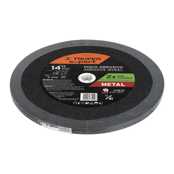 Disco Tipo 41 de 14' x 3 mm para corte de metal, Expert 11567 ABT-742
