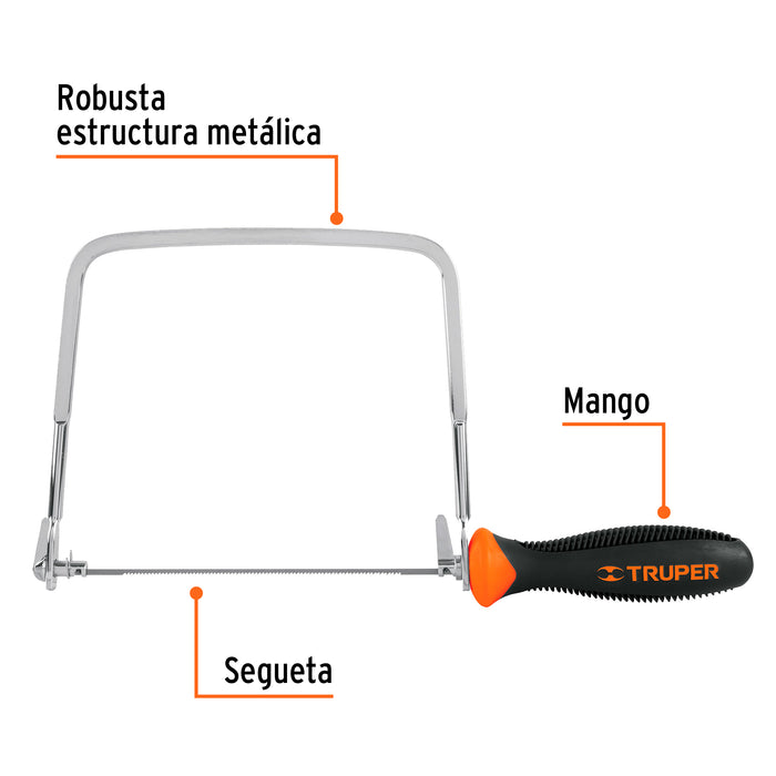 Arco calador con 5 seguetas de 6-1/2', Pretul 20000 ACA-6