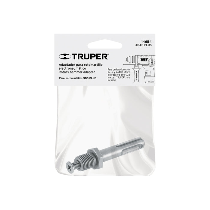Adaptador para rotomartillos, SDS PLUS, Truper 14654 ADAP-PLUS