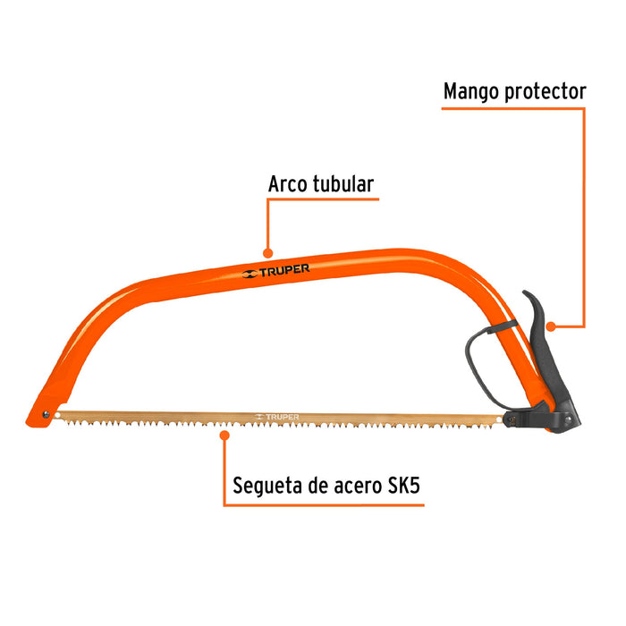 Tijera forjada para poda 8', curva, corte de uva, Truper 18457 T-24