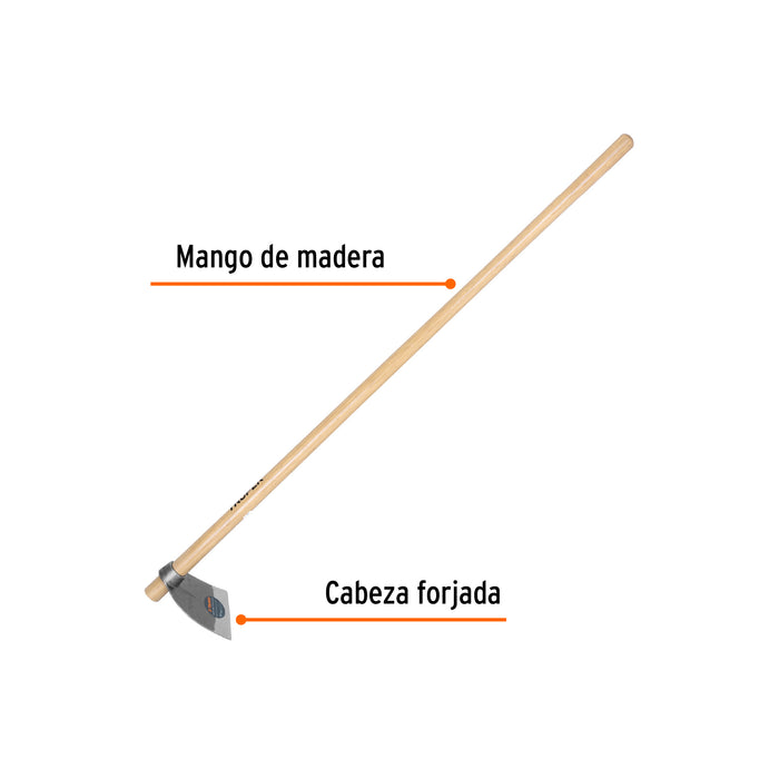 Azadón Lane No.1 de 1.8 lb con mango madera de 54', Truper 102916 AL-1MM