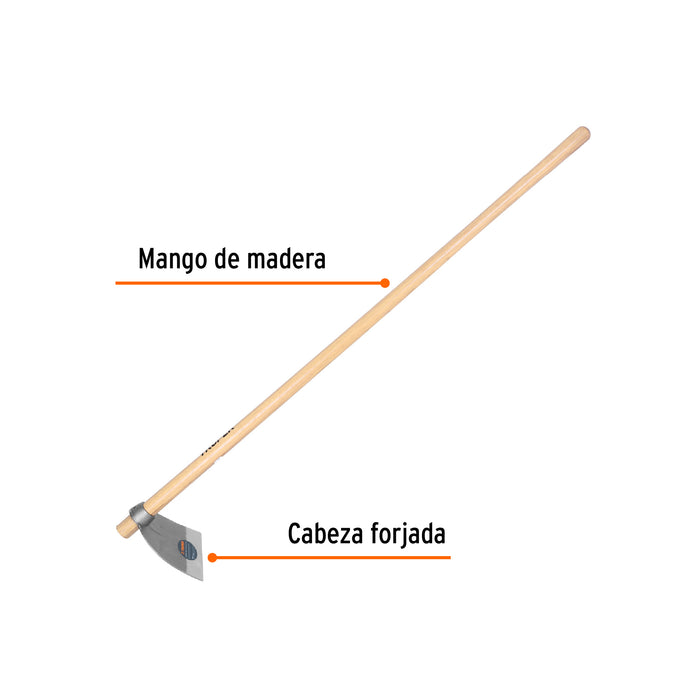Azadón Lane No.2 de 2.0 lb con mango madera de 54', Truper 102917 AL-2MM