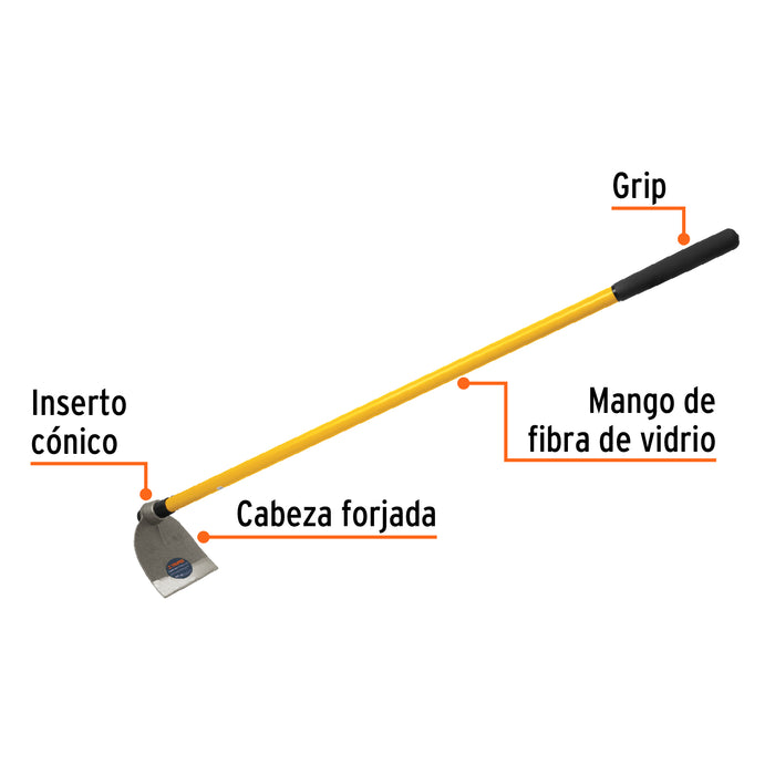 Azadón Lane No.2 de 2.0 lb con mango de 54', Truper 10618 AL-2M