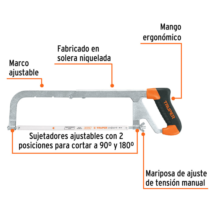 Arco 12' profesional ajustable de solera para segueta 10230 APT-12