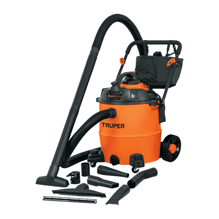 Aspiradora/sopladora de sólidos y líquidos, 16 gal, plástica 101522 ASP-16S