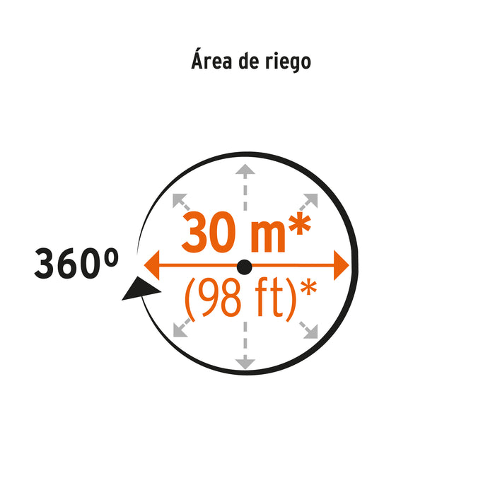 Aspersor agrícola de 1' fundido en latón, Truper 10317 ASP-1BR