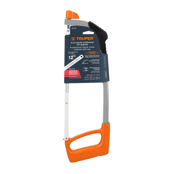 Arco 12' profesional tubular de acero para segueta, Truper 10234 ATT-12