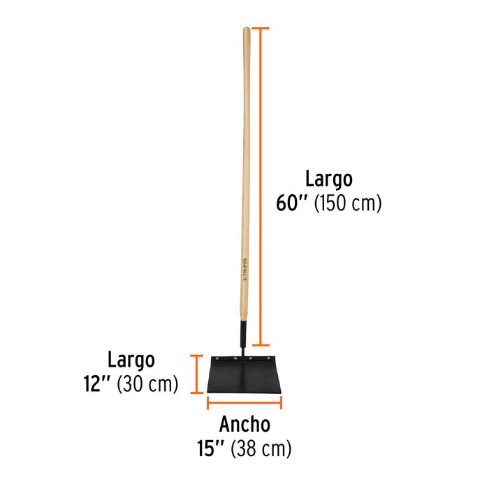Bate fuego con mango de madera de 60', Truper 17890 BA-FU