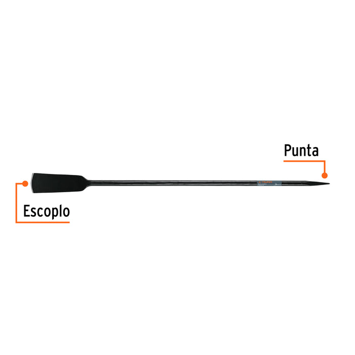 Barra cavadora 1' x 150 cm, escoplo 102 mm, Truper 19988 BACO-150