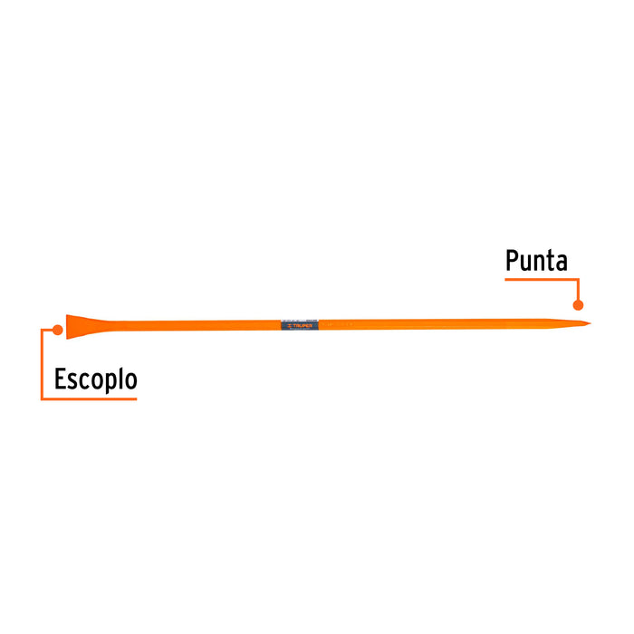Barreta para tierra dura 1'x150 cm, escoplo 67 mm, Truper 10759 BAP-150E