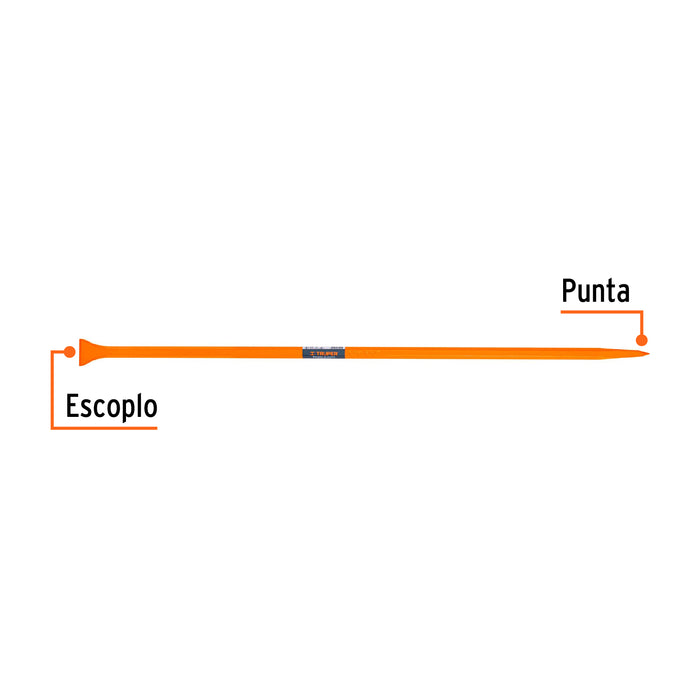 Barreta de punta de 1'x150 cm, escoplo 72 mm,Truper 10756 BAP-150