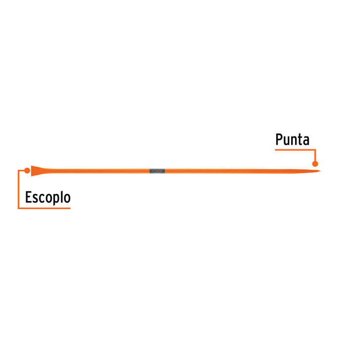 Barreta de punta de 1'x175 cm, escoplo 72 mm,Truper 10762 BAP-175