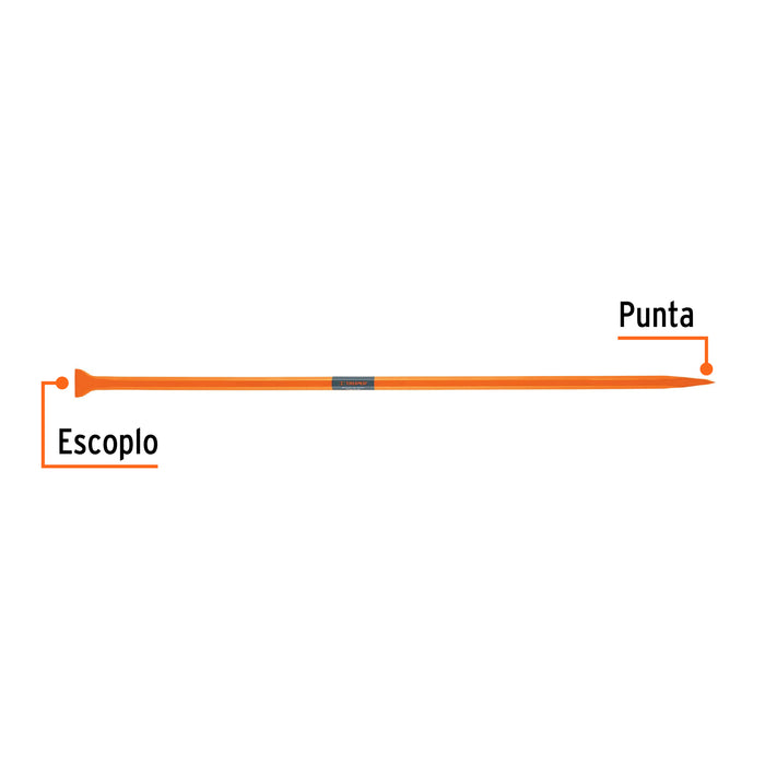 Barreta de punta de 1'x175 cm, escoplo 72 mm,Truper 10762 BAP-175