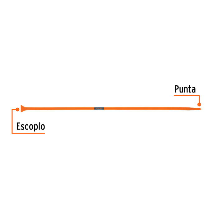 Barreta de punta de 1'x175 cm, escoplo 72 mm,Truper 10762 BAP-175