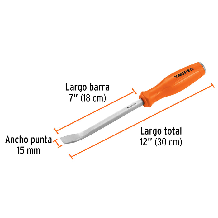Barra de palanca de 12', Truper 101049 BAPA-12