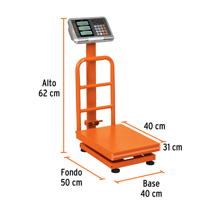 Báscula capacidad 100 kg romana de resorte, Pretul 21255 BAS-100P