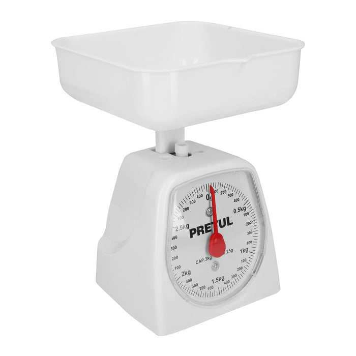 Báscula mecánica para cocina 3 Kg, Pretul 29972 BAS-3CP