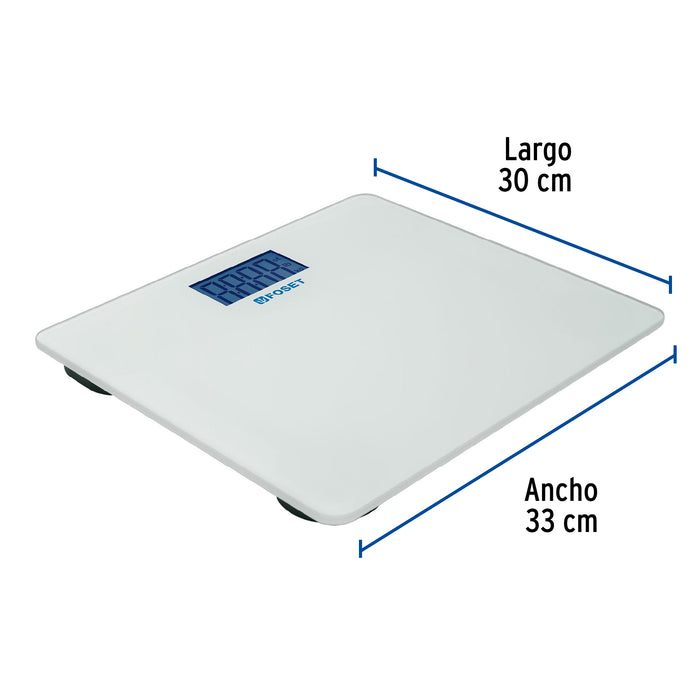 Báscula digital para baño, hasta 180 kg, Foset 49910 BASC-180B
