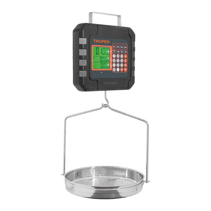 Báscula electrónica colgante, recargable, c/charola, 40 kg 102898 BASE-40C