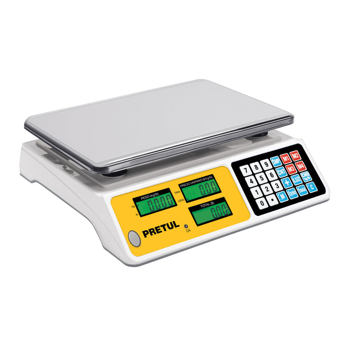 Báscula electrónica multifunciones 40 kg, Pretul 29966 BASE-40P