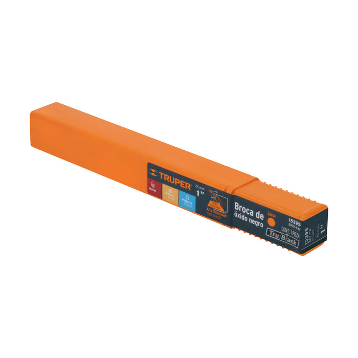 Broca HSS 1' Trublack para metal, Truper 15395 BAV-1-N
