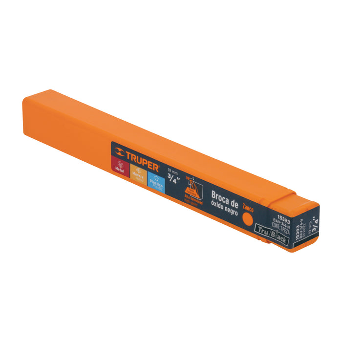 Broca HSS 3/4' Trublack para metal, Truper Código: 15393