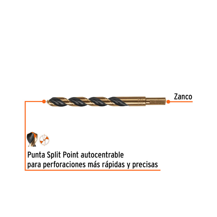 Broca HSS 31/64' Trugold para metal, Truper Expert 11164