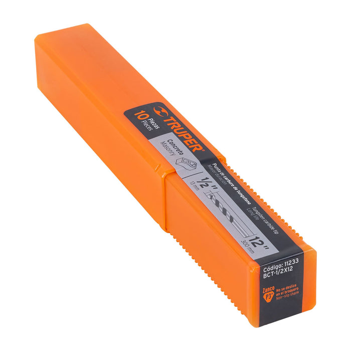 Broca para concreto de 1/2 x 12', Truper Código: 11233
