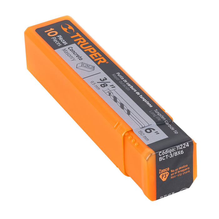 Broca para concreto de 3/8 x 6', Truper Código: 11224