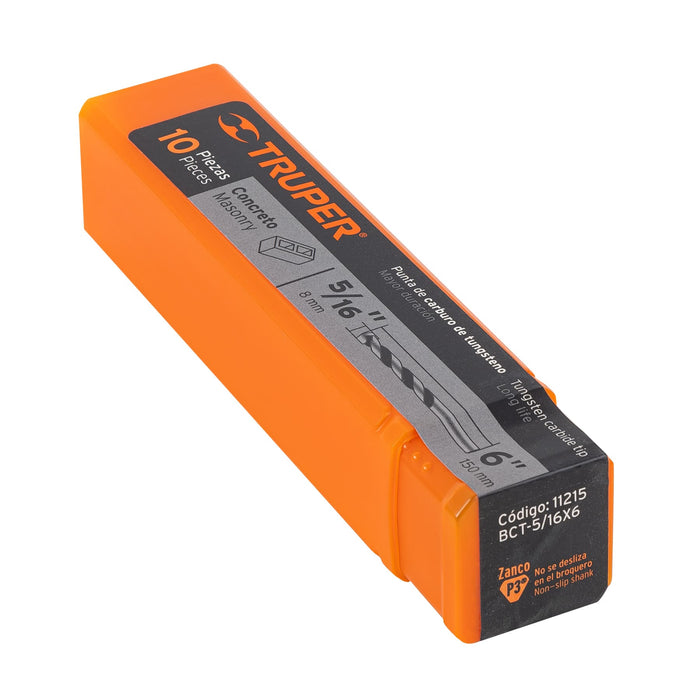 Broca para concreto de 5/16 x 6', Truper Código: 11215