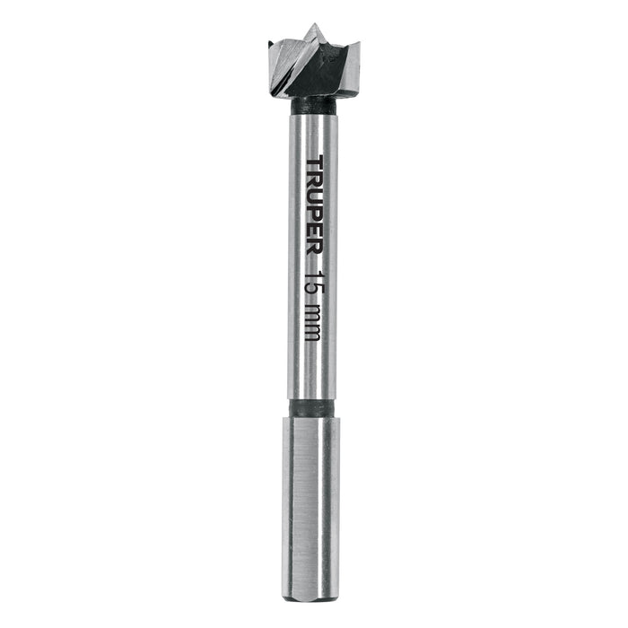Broca forstner 15 mm para madera, Truper 102318 BFM-15
