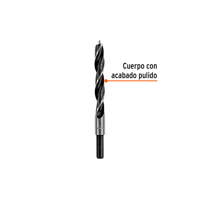 Broca con punta centradora para madera 1/2', Truper Código: 101696